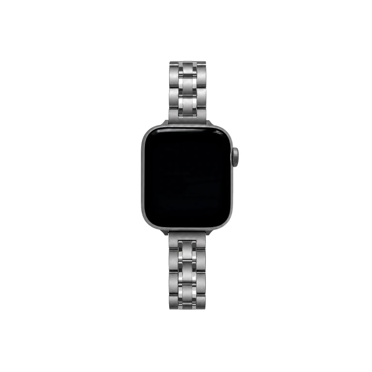 Bransoleta SLEEK do Apple Watch Srebrna, Srebrny pasek do Apple Watch w stylu biżuterii