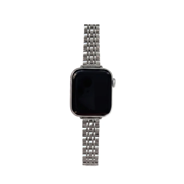 Bransoleta JUBILEE do Apple Watch Srebrna, Srebrny pasek do Apple Watch w stylu biżuterii
