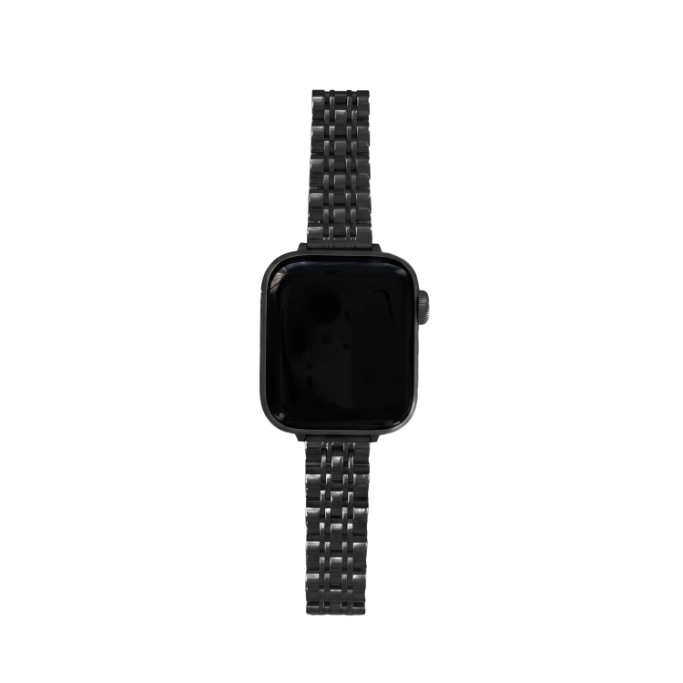 Bransoleta JUBILEE do Apple Watch Czarna, Czarny pasek do Apple Watch w stylu biżuterii