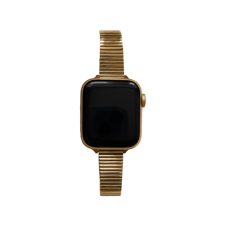 Bransoleta MINIMALIST do Apple Watch Złota, Złoty pasek do Apple Watch w stylu biżuterii