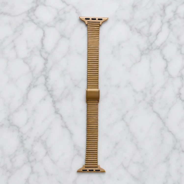 Elegancki złoty bransoletowy pasek MINIMALIST do Apple Watch