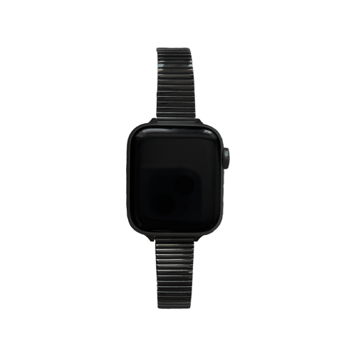 Bransoleta MINIMALIST do Apple Watch Czarna, Czarny pasek do Apple Watch w stylu biżuterii