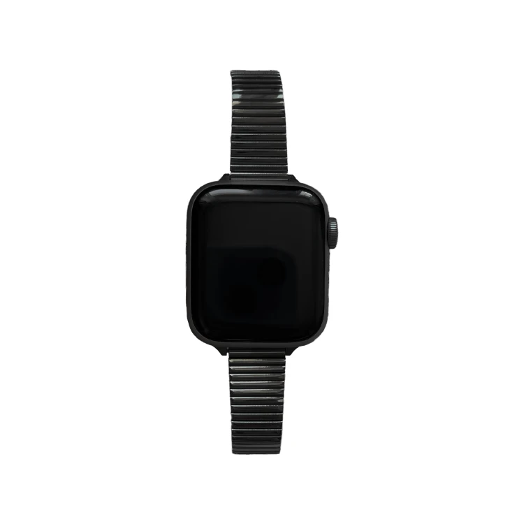 Bransoleta MINIMALIST do Apple Watch Czarna, Czarny pasek do Apple Watch w stylu biżuterii
